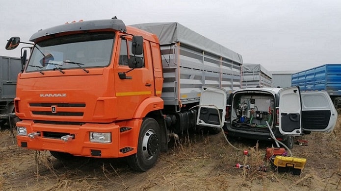 Установка ГЛОНАСС/GPS на КАМАЗ 65115