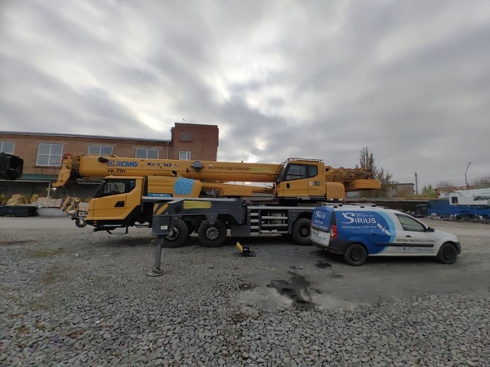 Установка ГЛОНАСС/GPS на автокран XCMG